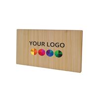 BADGE IN LEGNO DI BAMBOO